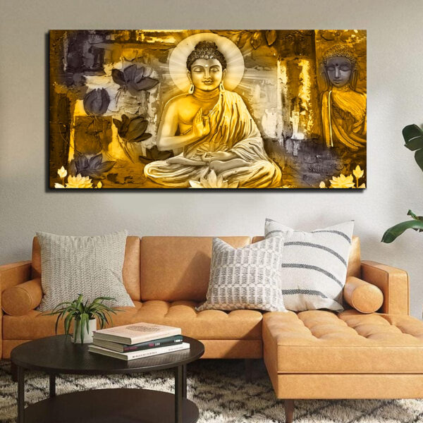Meditating Lord Buddha - Canvas Wall Painting