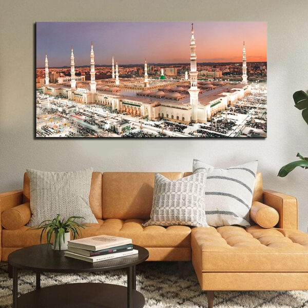 Islamic Landscape: Makkah and Medina - Canvas Wall Painting