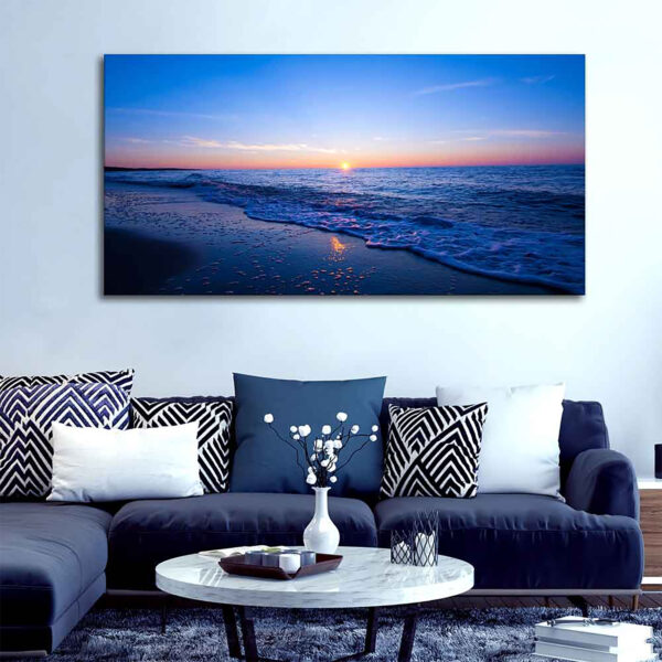 Sunset Sea Horizon Canvas Wall Painting