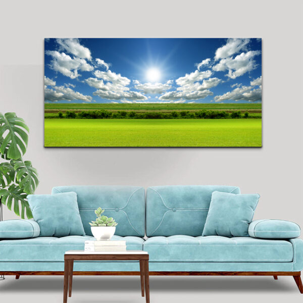 Beautiful Sunrise Nature Scenery View Canvas Wall Painting
