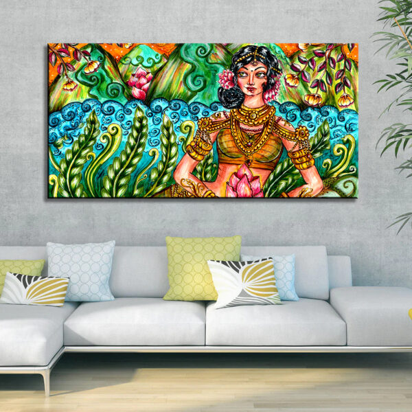 Traditional Women Modern Art Canvas Wall Painting
