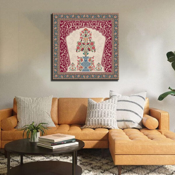 Kalamkari Abstract Art Canvas Wall Painting
