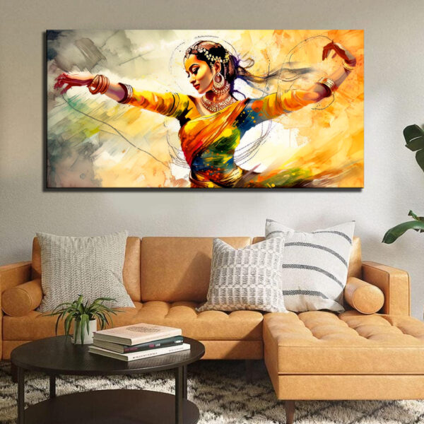 Women Dancing Abstract Art Canvas Wall Painting