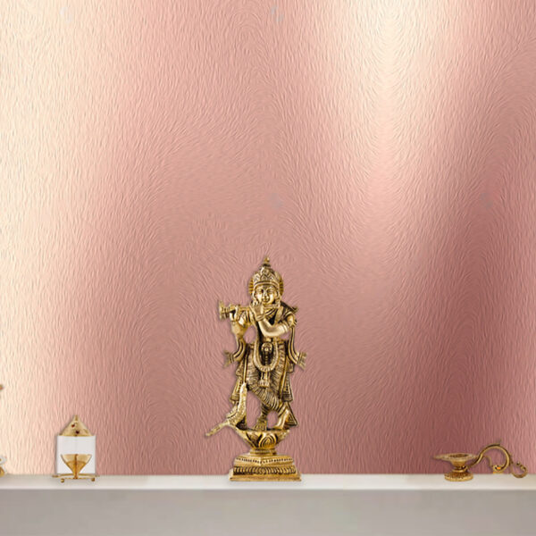Luxurious Rose Gold Metallic Texture Self-adhesive Vinyl Wallpaper