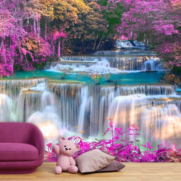 Waterfall Scenery Nature Art View Non-Woven Wallpaper