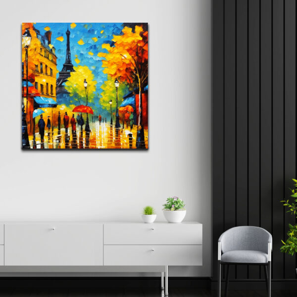 Eiffel Tower Nature View Canvas Wall Painting