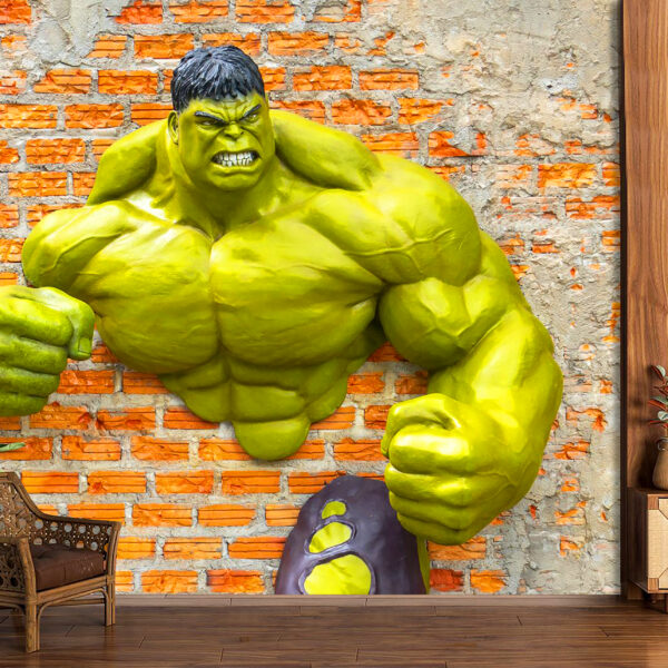 Hulk 3d Self-adhesive Vinyl Wallpaper
