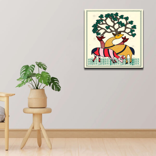 Kalighat Painting Canvas Wall Painting