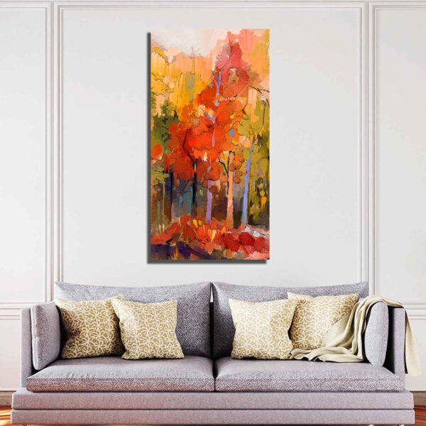 Beautiful autumn forest Canvas
