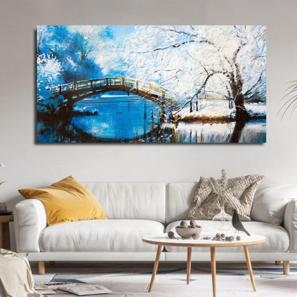 Beautiful winter landscape Canvas Wall Painting