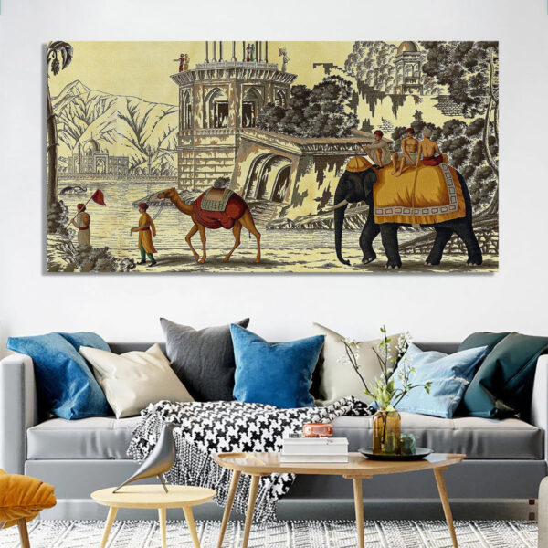 Beautiful Early Views of India Canvas