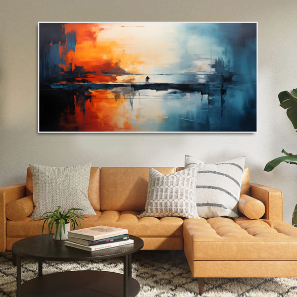 Beautiful Embracing the Soltitude wall art Floating Frame Canvas